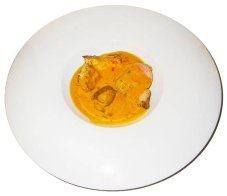 Trio van kalfsvlees met Stroganof saus